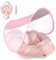 Aischens Flotador Rosa para Bebés con Sombrilla Desmontable y Arnés de Seguridad, 6-36 Meses Aro de Natación Infantil con Diseño Antivuelco para Piscina Playa y Baño