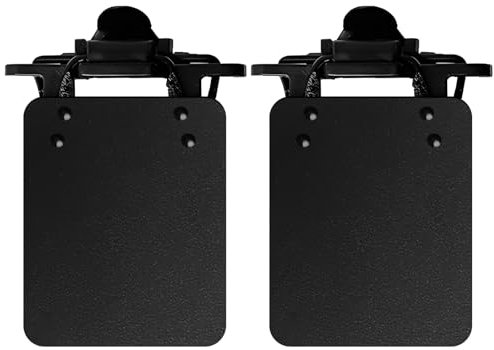 Lot de 2 patchs pour lunettes de tir – Masques pour les yeux standard international pour tir à l'arc de précision, boucliers en plastique pour clubs, entraînement et correction du strabisme, fixation