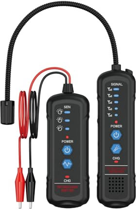 Unterirdischer Kabeldetektor mit wiederaufladbarem Akku – Ortungsgerät für niedrige und hohe Spannung, Anti-Interferenz, Empfindlichkeit einstellbar, Erkennungstiefe 2 Meter