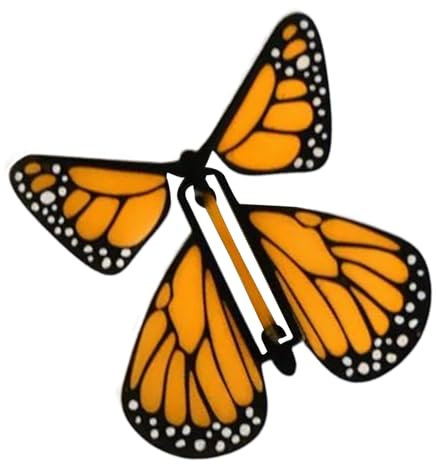 Flying Butterfly Toy, Flying Butterfly Greeting Cards, Science Experiment with Elastic Band, Accessories for Kids Birthday Wedding Teaching Rewards