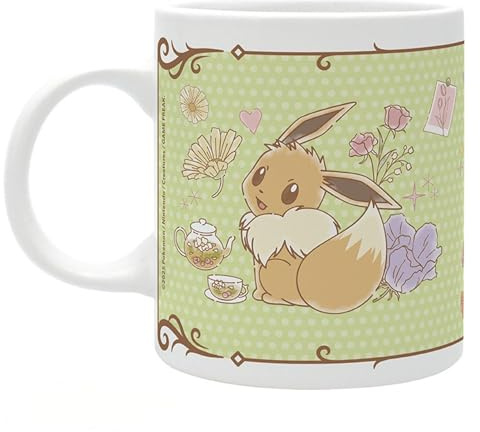 ABYSTYLE Pokémon Pikachu & Eevee Café Ceramic Novelty Coffee & Tea 320ml / 11oz Mug | Pokémon Mug | Coffee Mug | Pokémon Merchandise | Pokémon Gifts