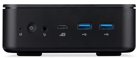 acer Mini PC | Veriton NUC | Schwarz | N100 | RAM: 32GB | SSD: 1TB | Windows 11 Pro | Sicherungsstick