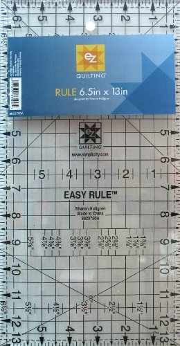 EZ Quilting 6.5 x 13-inch Rule Acrylic Template by EZ Quilting