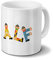 printplanet Tasse mit Namen Alf - Motiv Holzbuchstaben - Namenstasse, Kaffeebecher, Mug, Becher, Kaffeetasse - Farbe Weiß