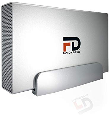 Fantom Drives FD Disque Dur Externe 4 to 7200 TR/Min – USB 3.2 Gen 1–5 Gbps et eSATA – GForce 3 Aluminium – Argent – Compatible avec Mac/Windows/PS4/Xbox (GFSP4000EU3)