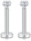 G23 Titan 3 mm klar CZ 16G Labret Monroe Lippenstifte mit Innengewinde Helix Knorpel Tragus Ohrring Piercing