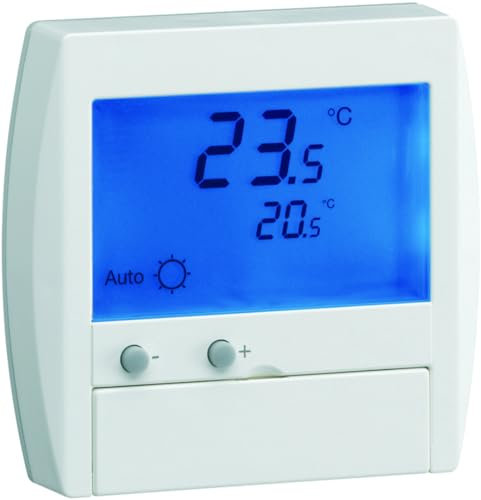 thermostat digital - fil pilote - semi encastré - hager 25120