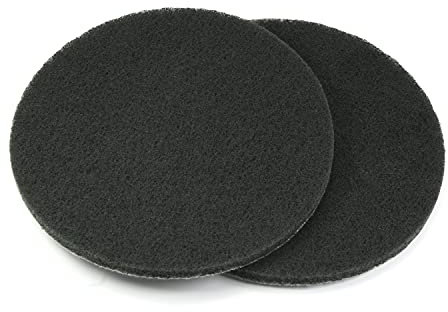 Utoolmart 7inch Scrubber Scouring Pads Gray for Electric Dill Auto Polishing Buffing Wheel Drill Brush Nylon Brush Cleaning Kit 2pcs