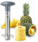 Newness Acciaio Inossidabile Ananas Affettatrice, Ananas Professionale Ananas Core Remover Strumento per la Casa e la Cucina con Lama Affilata, Grigio