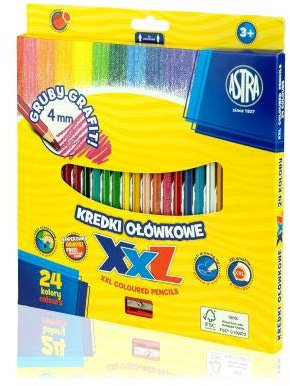Bleistift 24 Farben XXL Graphit 4 mm Astra