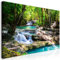 murando Wandbild Mega XXXL Wasserfall Einteiliger XXL-Format Kunstdruck zur Selbstmontage Leinwandbilder moderne Bilder DIY Wanddekoration Wohnung Deko Wald Landschaft Natur