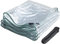 Telone Trasparente Occhiellato Impermeabile Teloni PVC Pesante per Esterno - Telo Copertura Protezione Piante con Corda - 420g / m² - Spessore 0,3 mm(4x6m)