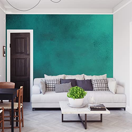 Muralo Fototapete Vlies Türkises abstraktes Ombre, XXL - 520x318 cm | Moderne Tapete, hochauflösender Druck - ideal für Wohnzimmer und Schlafzimmer, Ein echter Hingucker in jedem Zuhause