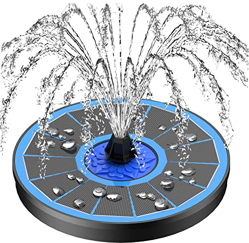 SZMP 3.5W Fuente Solar para Estanque,2024 Nuevo Bomba de Agua Solar,Solar Fuente con 8 boquillas y 4 fijadores,para Estanque de Jardín Fuente,Baño para Pájaros,Piscina,Circulación de Agua