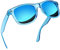 Joopin Square Polarised Sunglasses for Men Women UV Protection Unisex Mirror Retro Sunglasses Man for Driving Hiking Fishing Sports (Transparent Blue Blue)