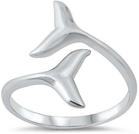 Joyara Sterling Silber 925 Wal Schwanzs Ring
