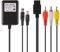 Netzteil und AV Kabel für SNES, AC Power Adapter mit Netzstecker und Audio Video RCA AV Kabel Kompatibel mit Super Nintendo Konsole Bundle Set, auf externen TV Bildschirm Monitor