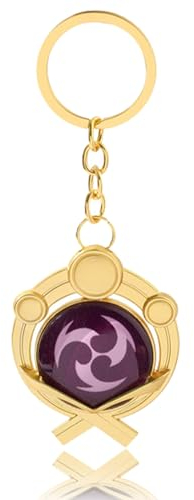 Genshin Impact Schlüsselanhänger, Genshin Impact Merch, Anime Schlüsselanhänger Cosplay, Ubephant Anhänger Schlüsselanhänger 5cm, Luminous Cartoon Anhänger, Rucksack Pandent Geschenke, für Kinder Fans