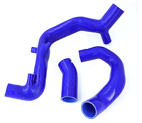 Tubi del radiatore Tubo Di Aspirazione Turbo Per B&enz Per SMART 1000 Smart 451 1.0T Kit Di Tubi Flessibili Per Radiatore In Silicone (3 Pezzi) Blu/nero (Colore : Blu)