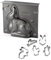 Zenker 9917550 Moule à gâteau lapin de Pâques 3D et emporte-pièces, moule lamala et emporte-pièce pâques, ustensiles pâtisserie, moule lapin, moule gâteau, Acier, Inox, 21,5 x 19 x 6 cm et env 9 cm