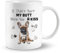 PUHEI Pug Coffee Mug, Pug Gifts for Pug Lovers, Dog Mugs for Dog Lovers, i Didn't Fart My Butt Blew You a Kiss Ceramic Mug 11oz, Funny Dog Tea Cup Coffee Mugs Gifts for Pug Dog Lovers Women Men