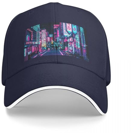 Tokio - A Neon Wonderland Cap Baseballkappe Bommelmütze Herrenhüte Damen Bedruckte Mode verstellbar Freizeithüte