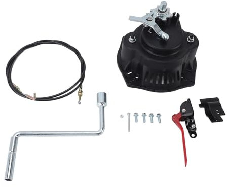 Wifehelper Vertikaler Luftgekühlter Motors Tarter, Eisen Material Handkurbel Starter für 170f 178f 186F 195F, Mikro Trichter, Garten Maschinen, Rasenmäher
