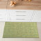 Comart, Alfombra de Cocina con Base Antideslizante de Goma, fácil de Limpiar, Absorbente, de poliéster Trenzado súper Resistente, Moderna para Pasillo, Color Verde, 50 x 80 cm
