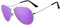 Rocf Rossini Polarisierte Pilotenbrille Damen Verspiegelt Piloten Sonnenbrille Herren Retro-Brillen Unisex UV400 Schutz mit Box (Silber/Lila)