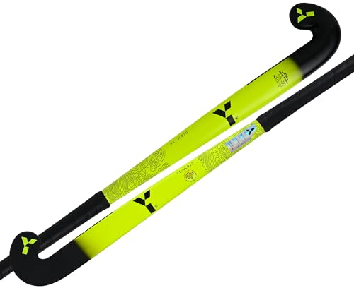 Y 1 Hockey JLB Junior Hockeyschläger 10% Carbon 90% Fiberglas Niedrige Bogenform Junior Hockeyschläger Jungen Hockeyschläger Mädchen Hockeyschläger 34