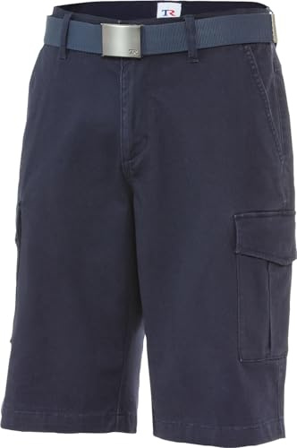 Tom Ramsey Kurze Hose Herren, Cargo Shorts Herren inkl. Gürtel, robuste Herren-Shorts aus Baumwolle mit 6 Taschen, Bermuda Shorts in Regular Fit, Gr. 48-60