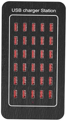 USB Charger Station, 20 Ports 100W/20A Desktop USB Charging Station, Multi Ports USB Charger Charging for Smartphones,Tables,30-Ports