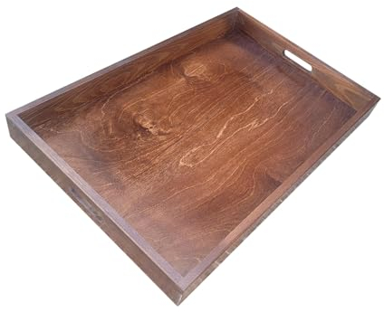 Weipenglianhe Bandeja grande de Madera, 60 x 40 x 6 cm, Color marrón