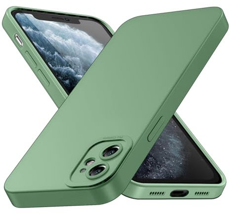 AUKASE für iPhone 11 Hülle, Kompatibel Mit Handyhülle iPhone 11 6,1 Zoll, Silikon weich Anti-Kratzt, Schutzhülle Cover Stoßfest (Grün)