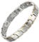 MagEnergy Magnetische Armbänder für Herren, Titanstahl, schwarz, 21,6 cm, verstellbar
