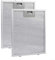 Entgoinggo 250 x 310 mm Edelstahl-Filter, Fettfilter, 5 Schichten aluminisierter Fettabsauger, Ventilator für Küchenhauben (2 Stück)