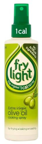 Frylight Extra Virgin Olivenöl Kochspray 190 ml – 1 Kalorie pro Sprühstoß, Glutenfrei, Für Vegetarier & Veganer, Fettarm, Ideal Zum Braten & Kochen mit Kajal