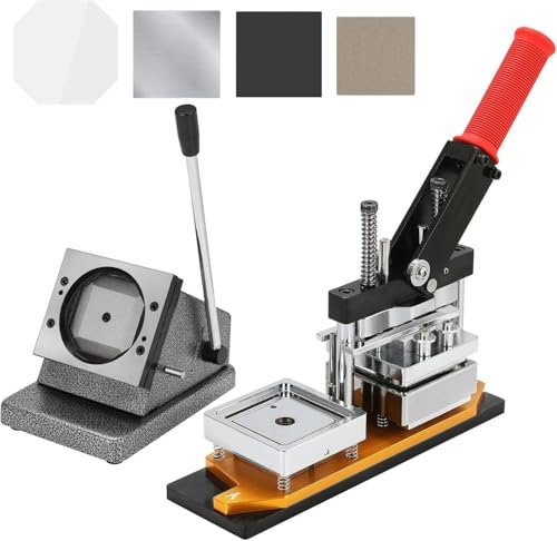 Fridge Sticker Making Machine, Photo Magnet Press + Paper Cutter + 120 Sets Of Materials For Decorating Refrigerator,6.35 * 6.35cm2.5 * 2.5in