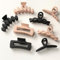 Kavya Pinzas Pelo Mujer, 8 Piezas Pinzas de Pelo Plástico Pinzas Para el Pelo Antideslizante 4 Estilos Hair Clips Moda Accesorios Mujer Adecuado para Grueso y Fino(Negro Marrón)
