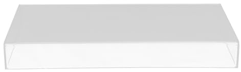 Hemobllo Copertura Trasparente Per Tastiera in Acrilico 470x235x55mm Protettiva Antisporcizia Per Tastiere Meccaniche Da Ufficio e Casa