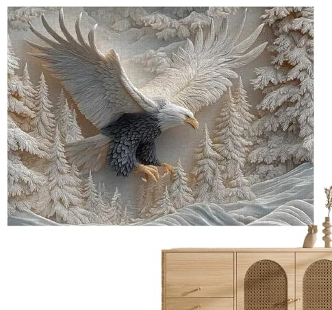 Bawiaueu Eagle Jigsaw Puzzle - 1000 Pieces Challenging Eagles Wildlife Art Design Puzzles Game, Challenging Bald Puzzles Game, For Adults Women Men Wildlife Lovers Family Activity Home Decor