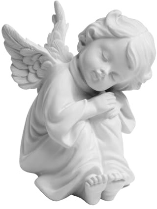 Figurine Ange, Ange Statue, Résine Ange Figurine, Figurine Ange Bapteme, Petites Statuette d'ange pour Décoration de Maison et Jardin, Cadeau Parfait pour Toutes Occasions, Taille Compacte 5.5x6 cm