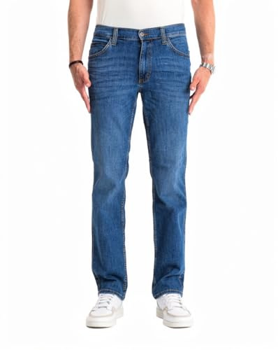 MUSTANG Jeans Herren Tramper Straight Straight Fit Denim Blue - Hosen Herren - Jeanshosen für Männer - 1017121 5000 782 (Blau)