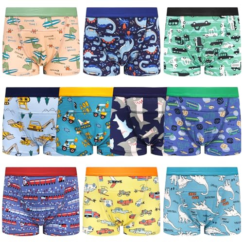 FLYISH DIRECT Potty Training Pants, Reusable Toddler Training Pants for Boys, Cotton Absorbent Potty Underwear Boxer Style, Blue, 3 Years | Cotton underwear for boys for potty training, improved leakage resistance for the transition to potty training