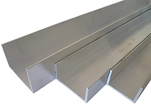 B&T Metall Profilé en U en aluminium - 35 x 35 x 3 mm - Alliage AlMgSi0,5 F22 - Soudable - Anodisable - Longueur : environ 1 m. (1000 mm +0/- 3 mm).