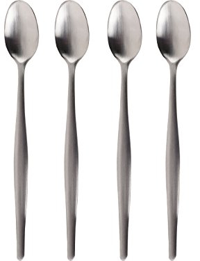 La Cafetière Latte Spoons, Silver, Set of 4