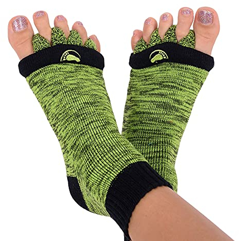 Happy Feet Original Fußausrichtungssocken mit Zehentrenner GRÜN S