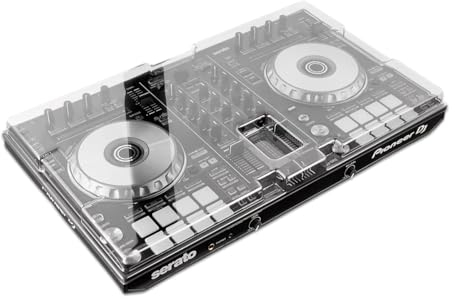 Decksaver Cover for Pioneer DJ DDJ-SR2 & DDJ-RR - Super-Durable Polycarbonate Protective lid in Smoked Clear Colour, Made in The UK - The DJs' Choice for Unbeatable Protection