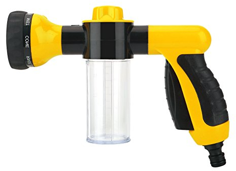 Schaumpistole Hochdruckreiniger Autowaschpistole Wasser Sprayer Autowäsche Bewässerung 6M(Gelb)