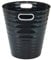 Waytex 931073 - Papelera de oficina negra - Papelera de plástico de diseño moderno para oficina, dormitorio, baño, capacidad 12,5 L, color negro